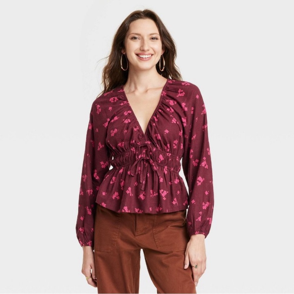 NWOT Universal Thread Long Sleeve Blouse
